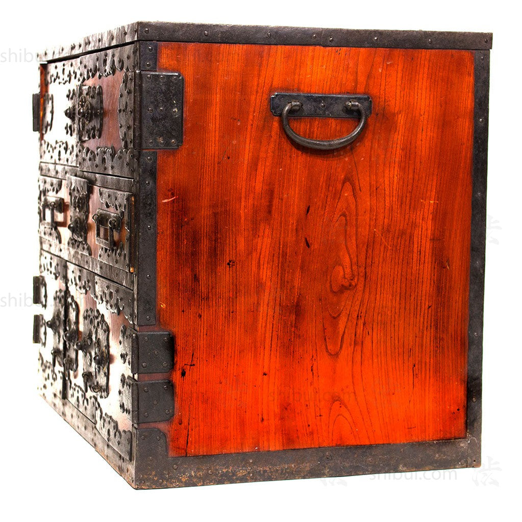 Japanese Antique Furniture Sea Chest from Sado Island