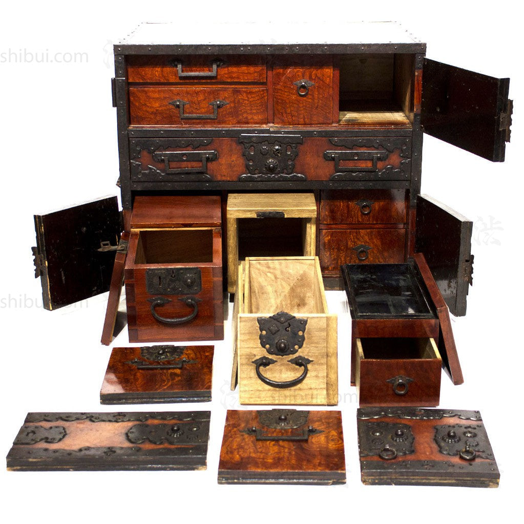 Japanese Antique Furniture Sea Chest from Sado Island