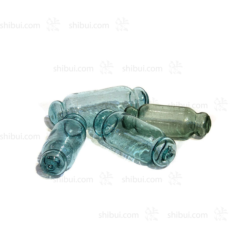 Japanese Hand Blown Glass Fishing Floats Rolling Pin Shape | Set of 100
