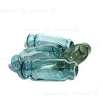 Japanese Antique Glass Rolling Pin Style Floats | Hand Blown Glass | Blue and Green Tones