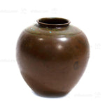 Japanese Antique Bronze Vase Blue Patina
