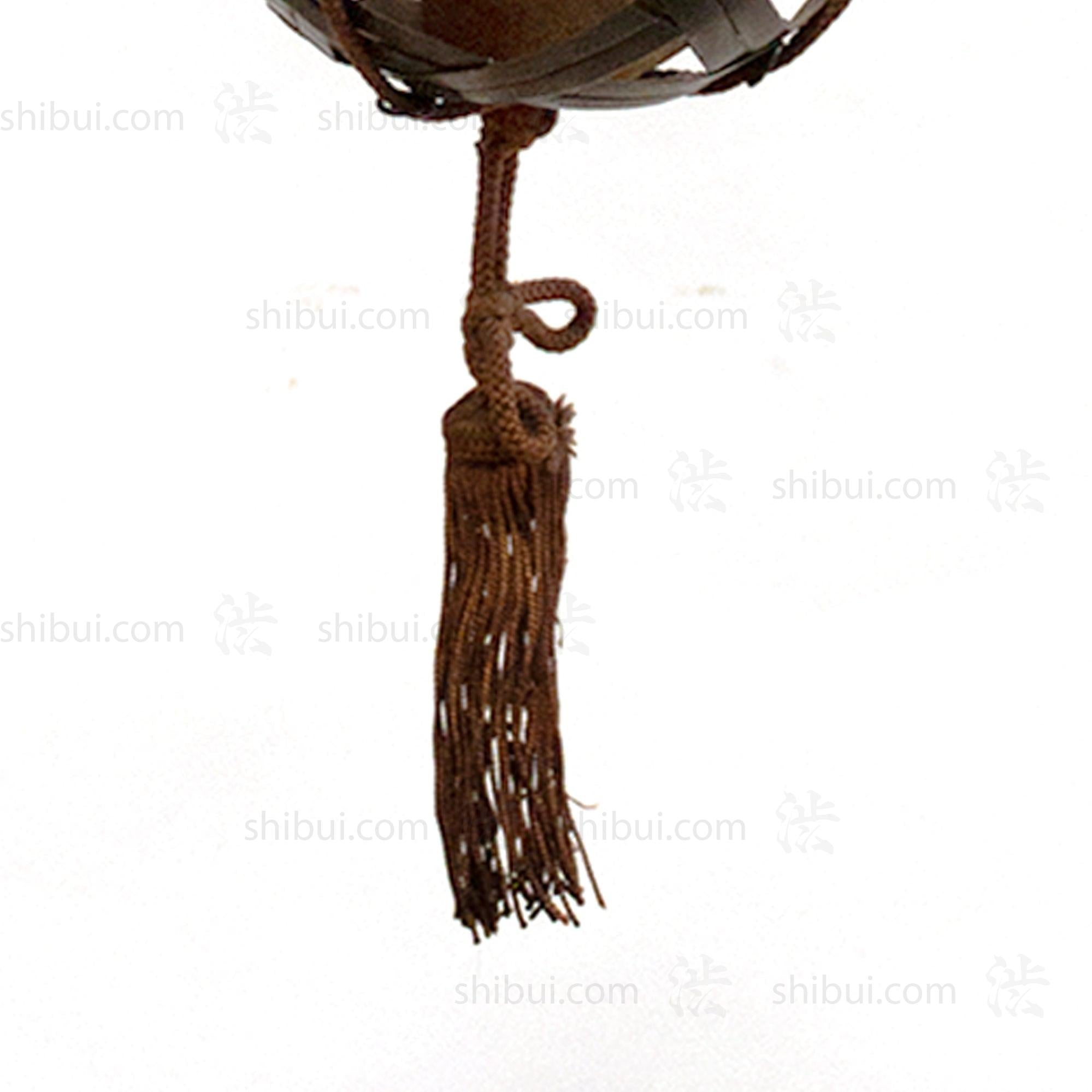 Japanese Antique Bronze Basket Hanging Vase