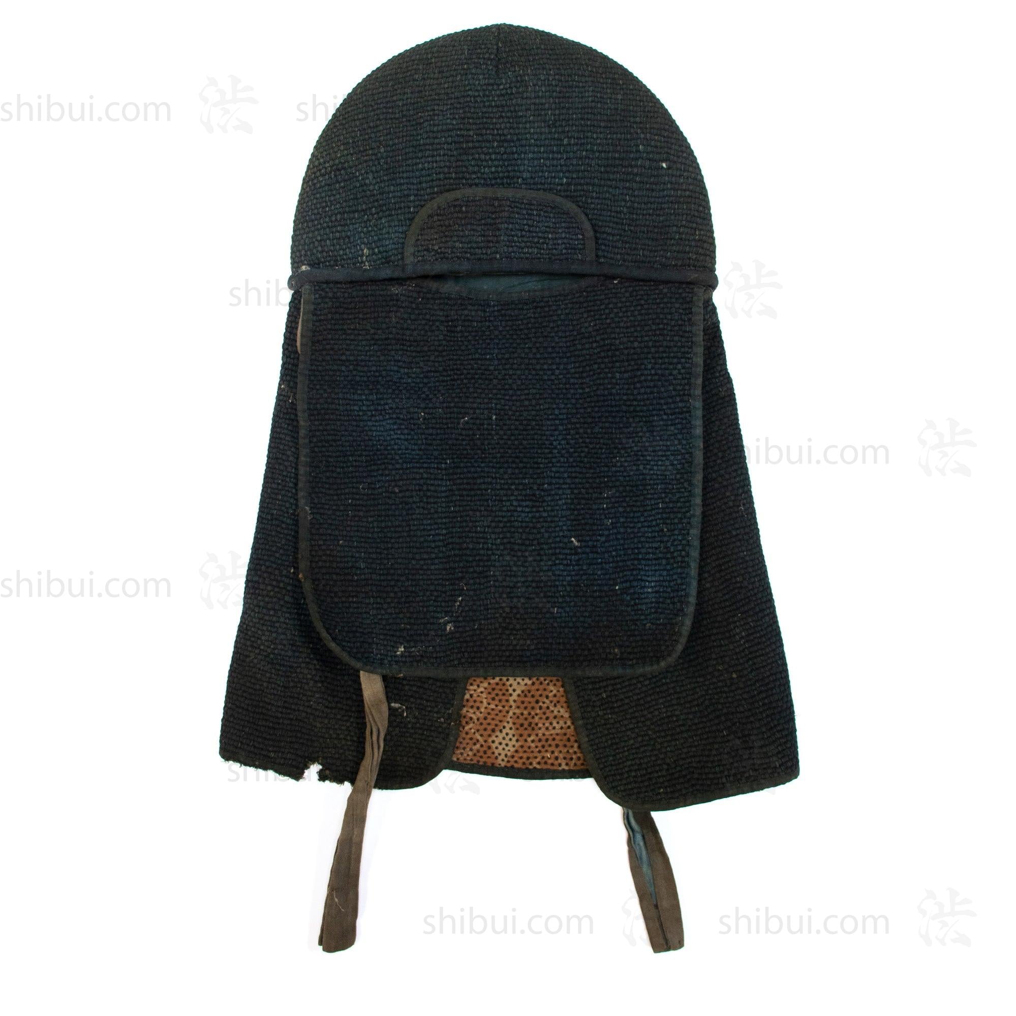 Sashiko Fireman's Hat with Water Wheel Motif