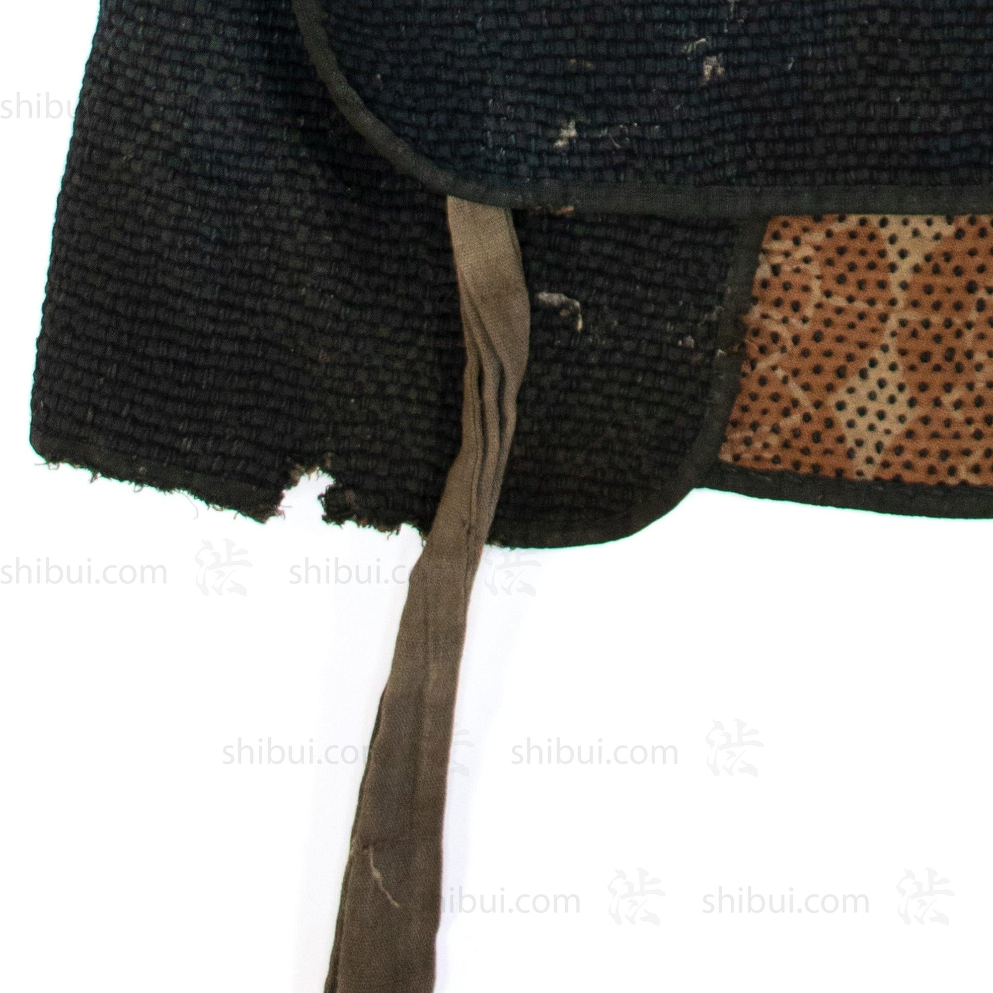 Sashiko Fireman's Hat with Water Wheel Motif