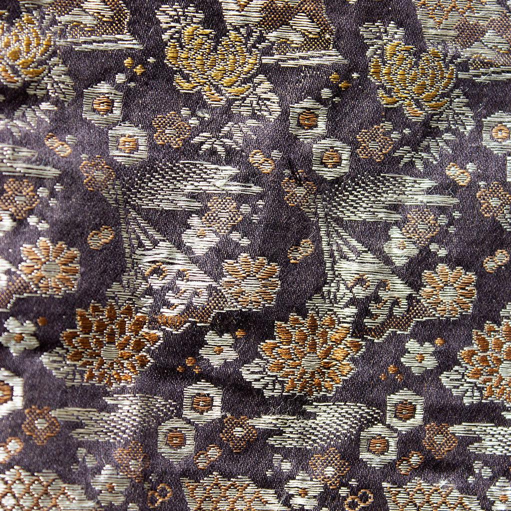Brocade Uchikake black/gold w/red lining