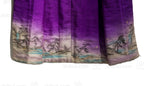opened kimono from the back showing full nature scene