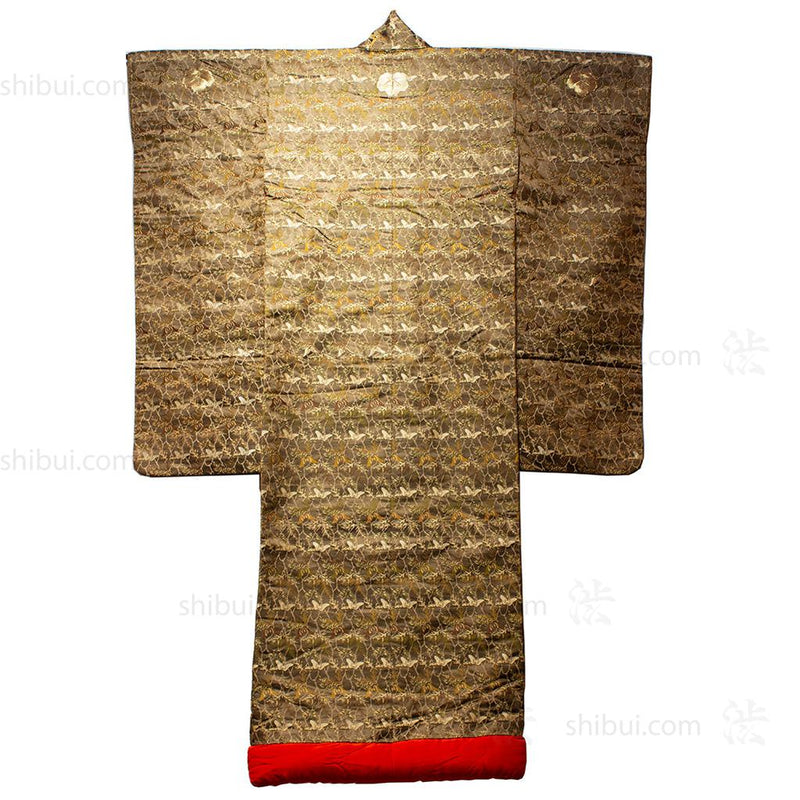 Meiji Era Embroidered Uchikake Japanese Antique Kimono