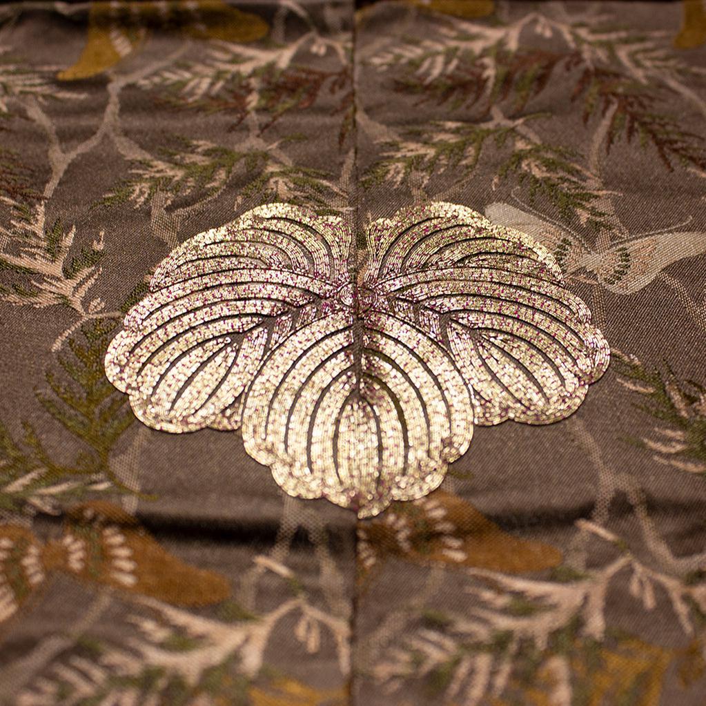 Meiji Era Brocade Uchikake Japanese Antique Kimono