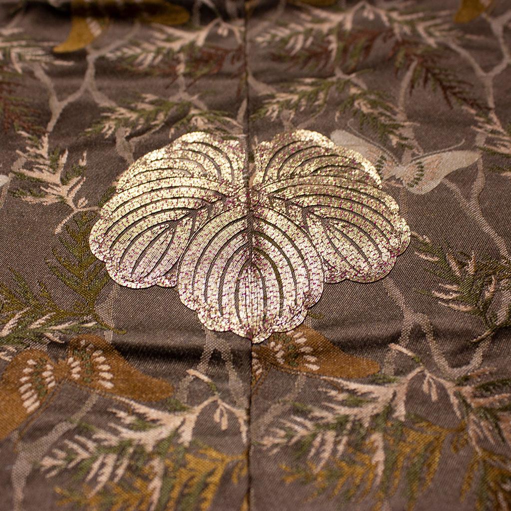 Meiji Era Brocade Uchikake Japanese Antique Kimono