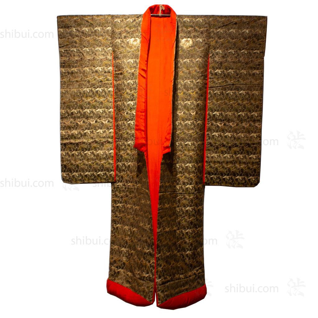 Meiji Era Brocade Uchikake Japanese Antique Kimono