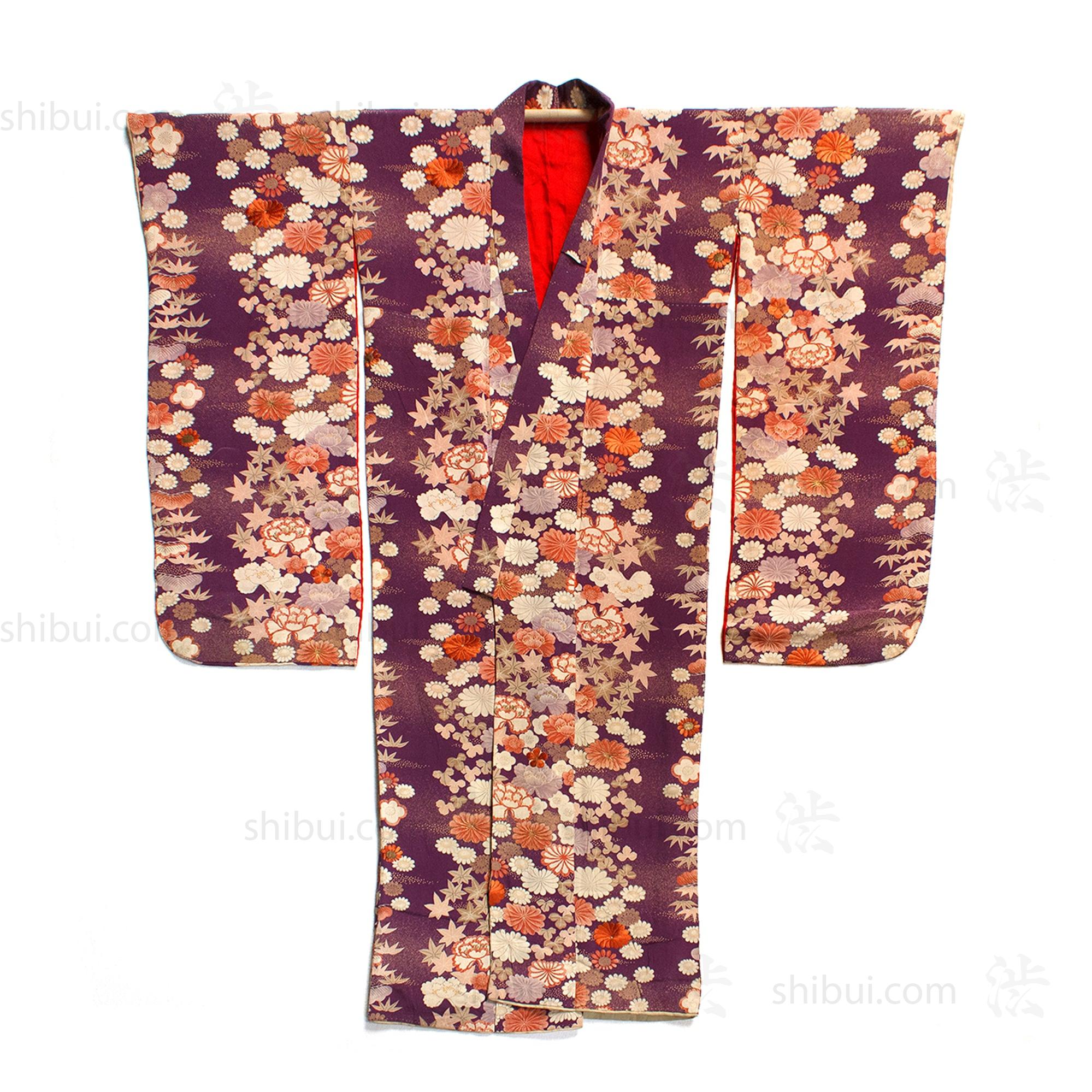 Beautifully Hand Embroidered Furisode Kimono