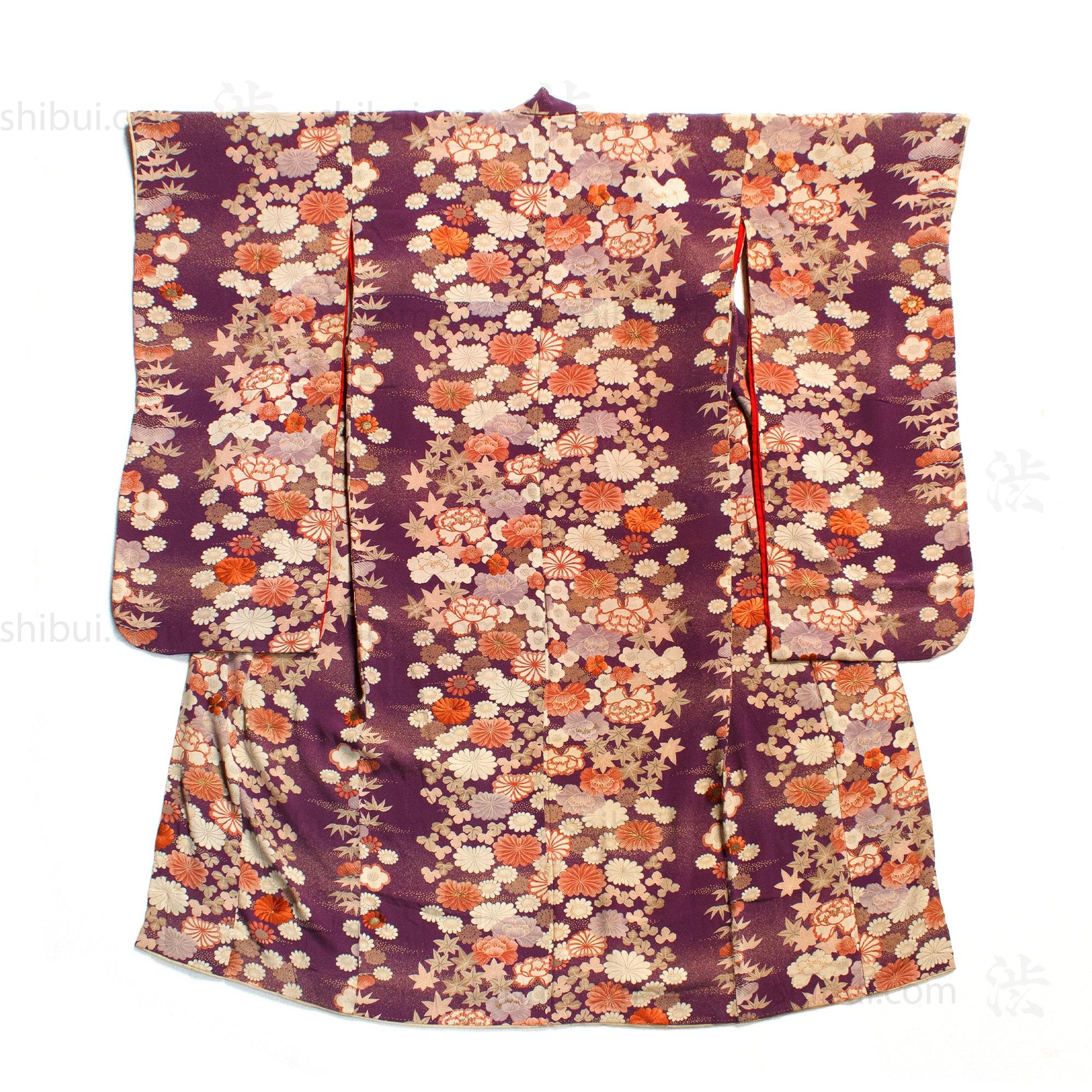 Beautifully Hand Embroidered Furisode Kimono