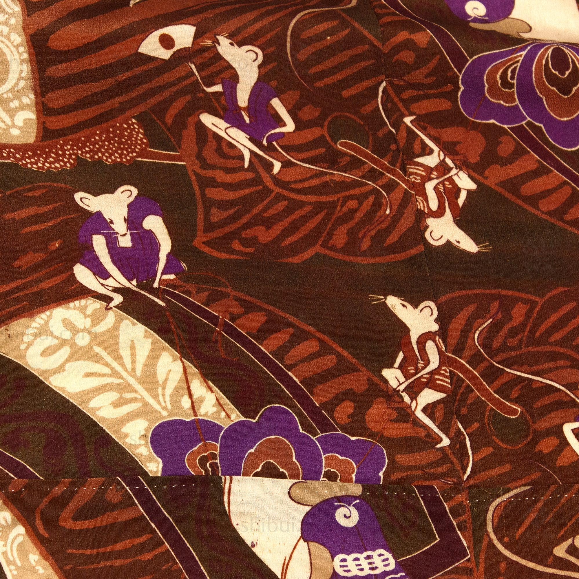 Mens Vintage Nagajuban with Mice