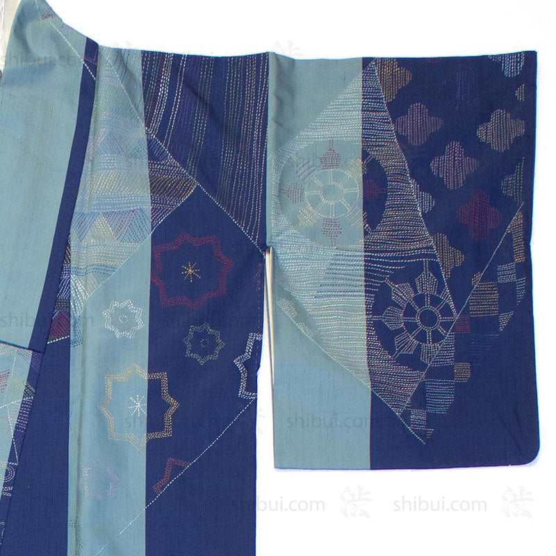 Sashiko Silk Kimono