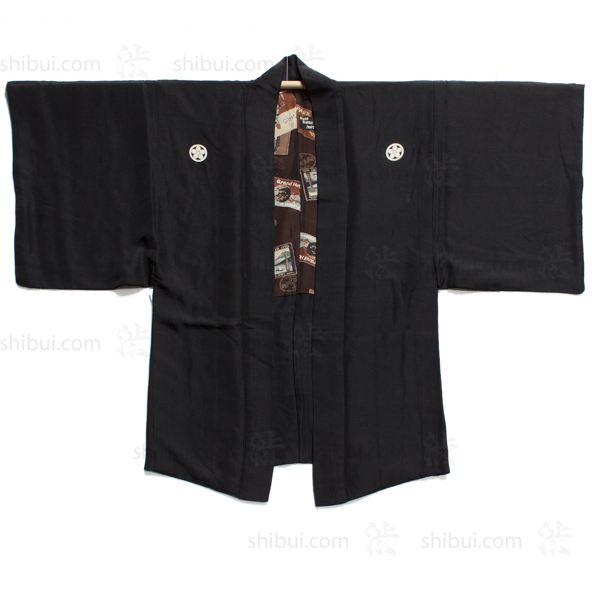 Vintage Mens Haori Travel Theme