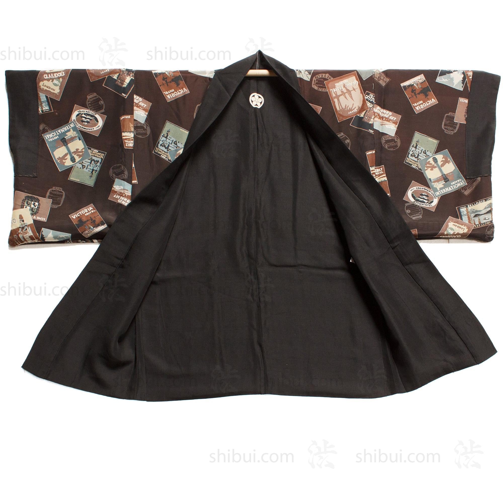 Vintage Mens Haori Travel Theme