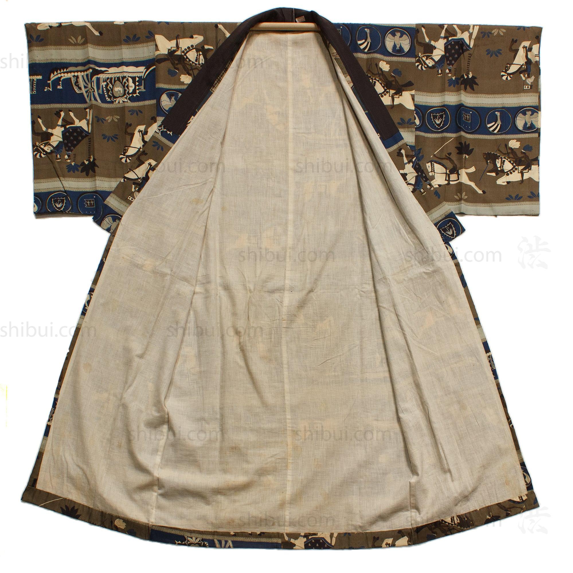 Art Deco -  Early 20th Century Men's Juban Under Kimono