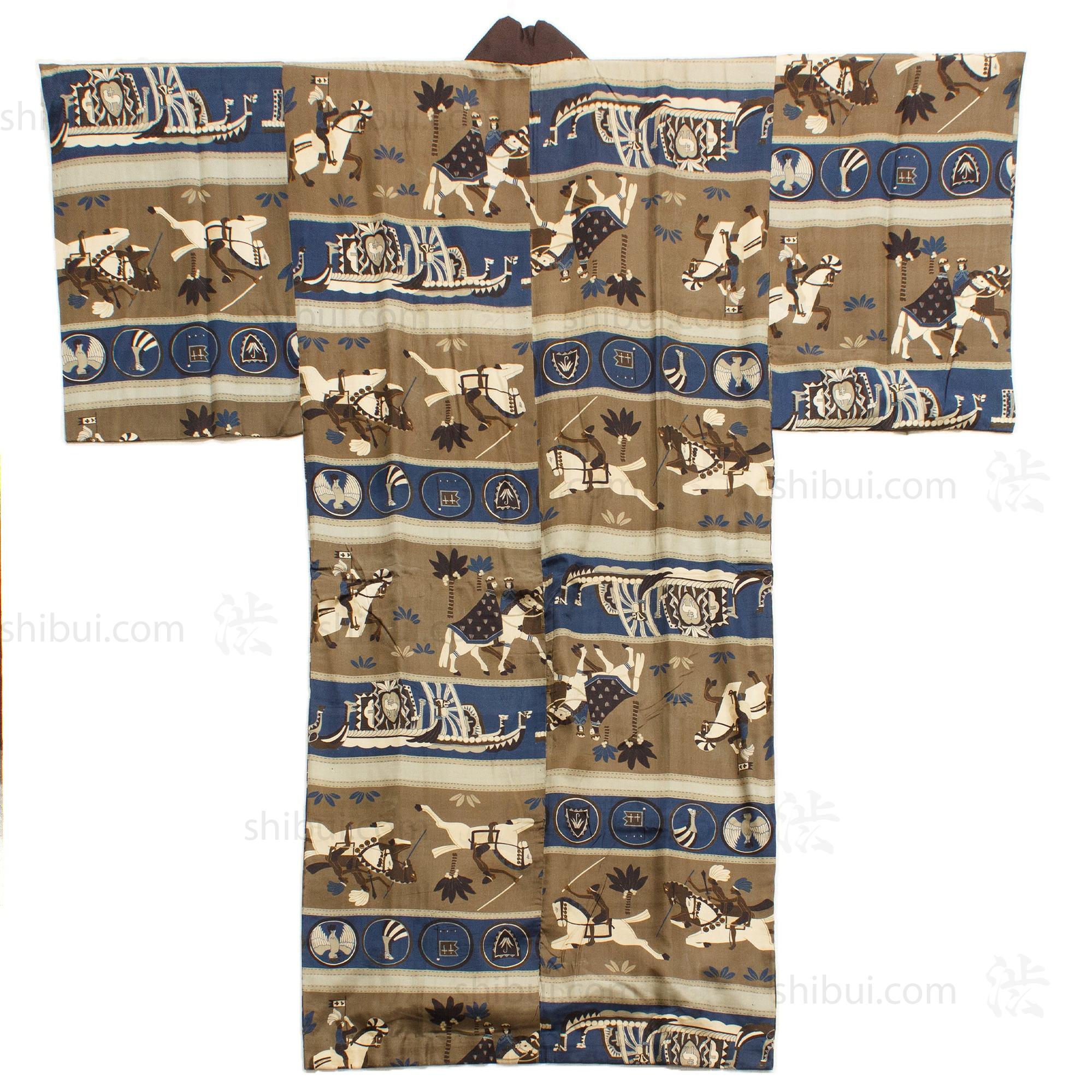 Art Deco -  Early 20th Century Men's Juban Under Kimono