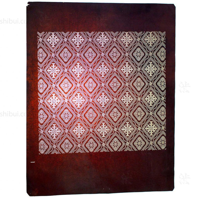 Japanese Lacquered Paper Stencil