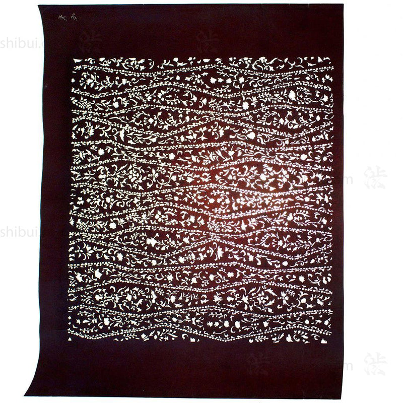 Japanese Motif Lacquered Paper Stencil Pattern