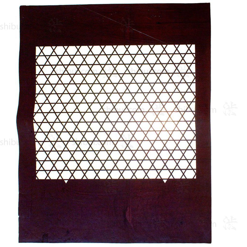 Japanese Motif Lacquered Paper Stencil Pattern
