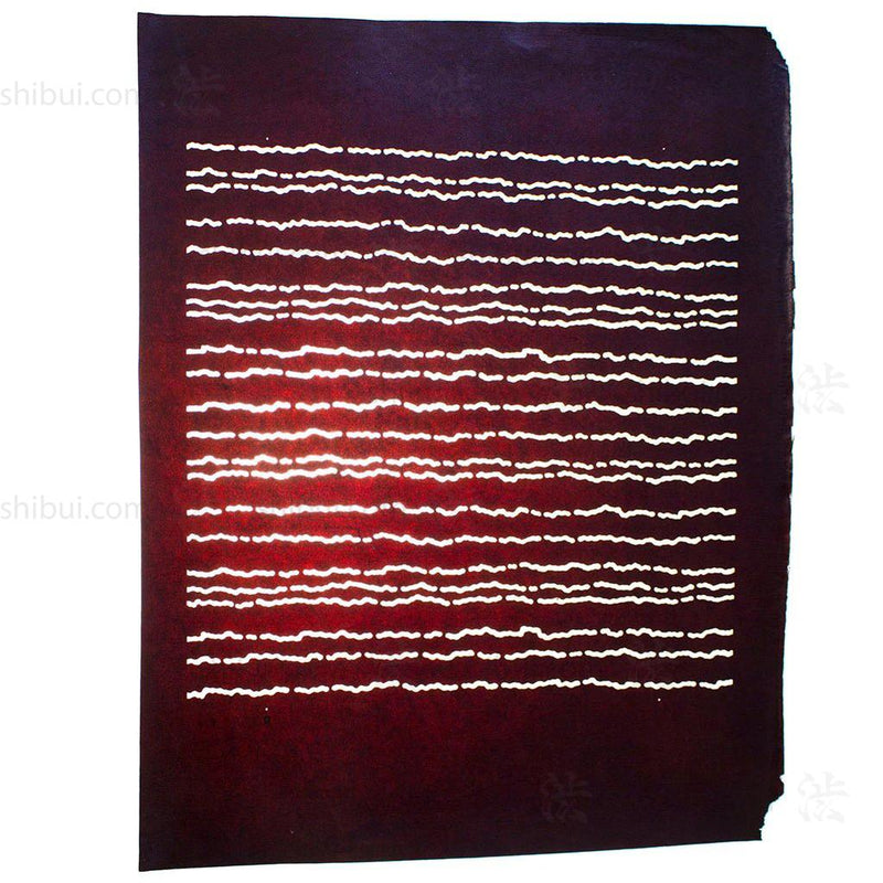 Japanese Motif Lacquered Paper Stencil Pattern