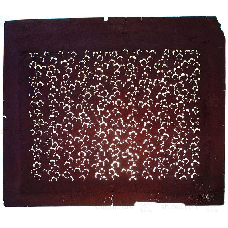 Japanese Motif Lacquered Paper Stencil Pattern