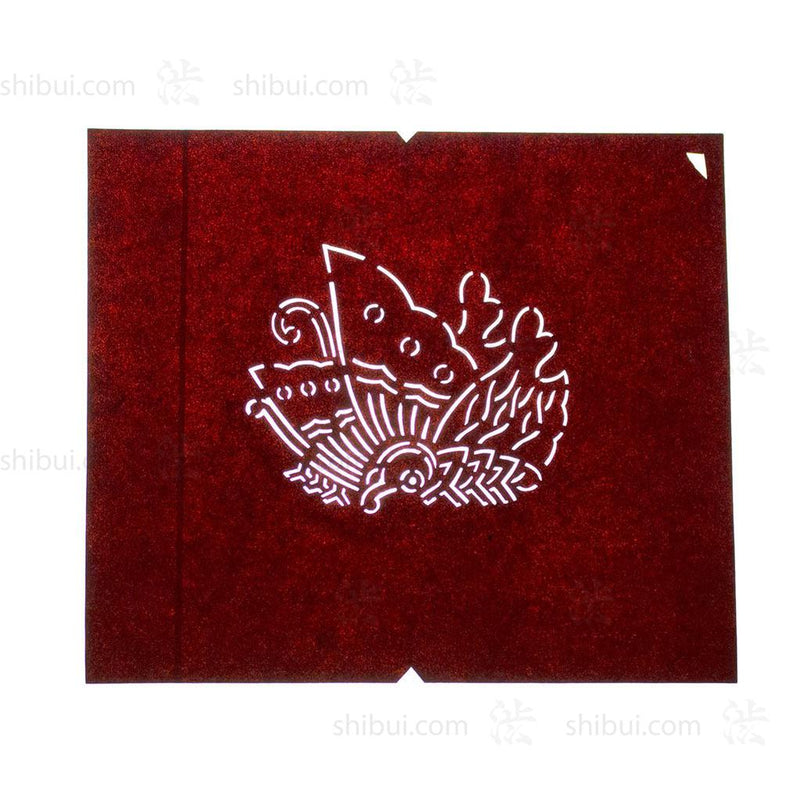 Japanese Motif Lacquered Paper Stencil Butterfly