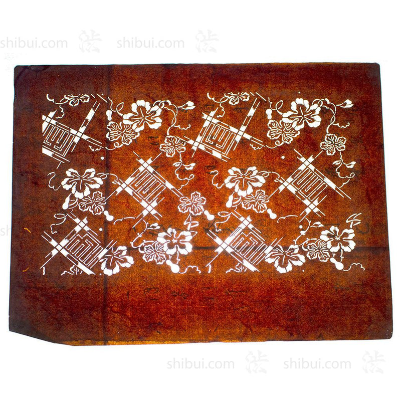 Japanese Motif Lacquered Paper Stencil Pattern
