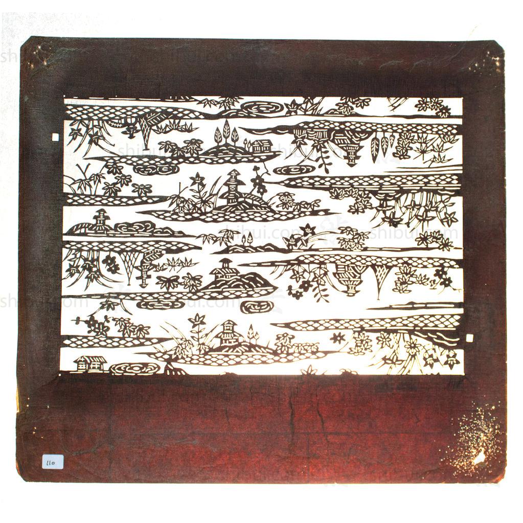 Katagami Japanese Lacquered Paper Stencil