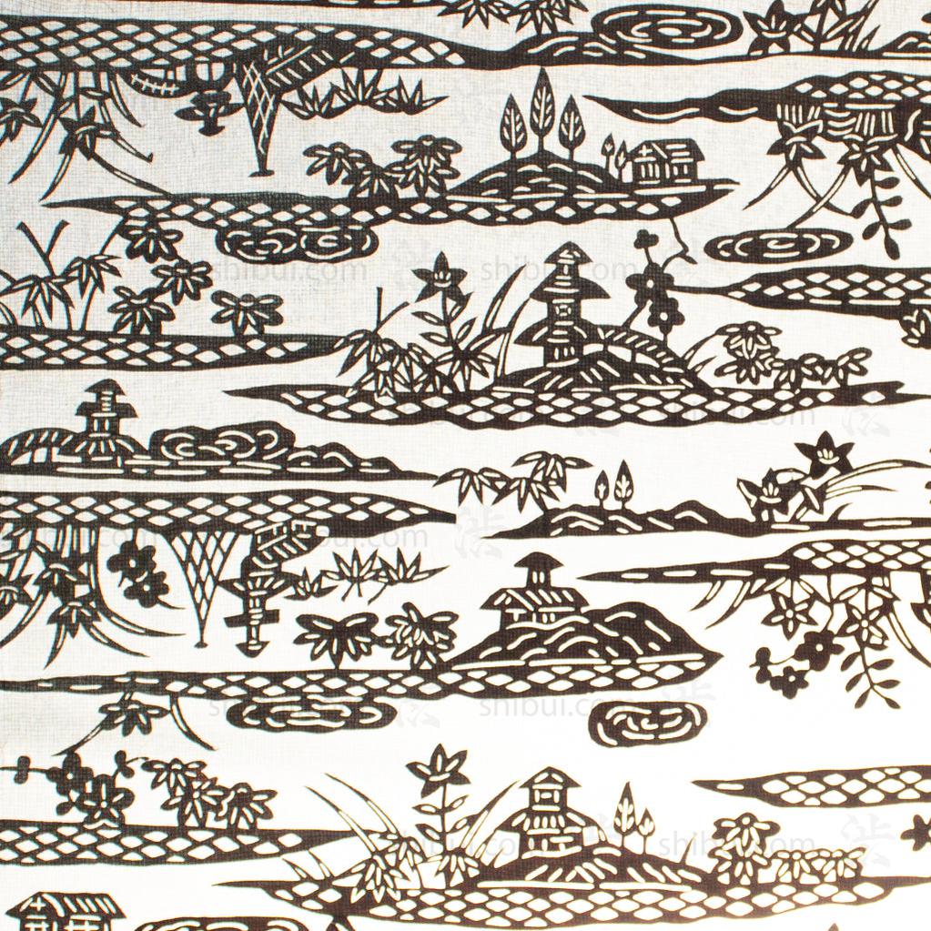 Katagami Japanese Lacquered Paper Stencil