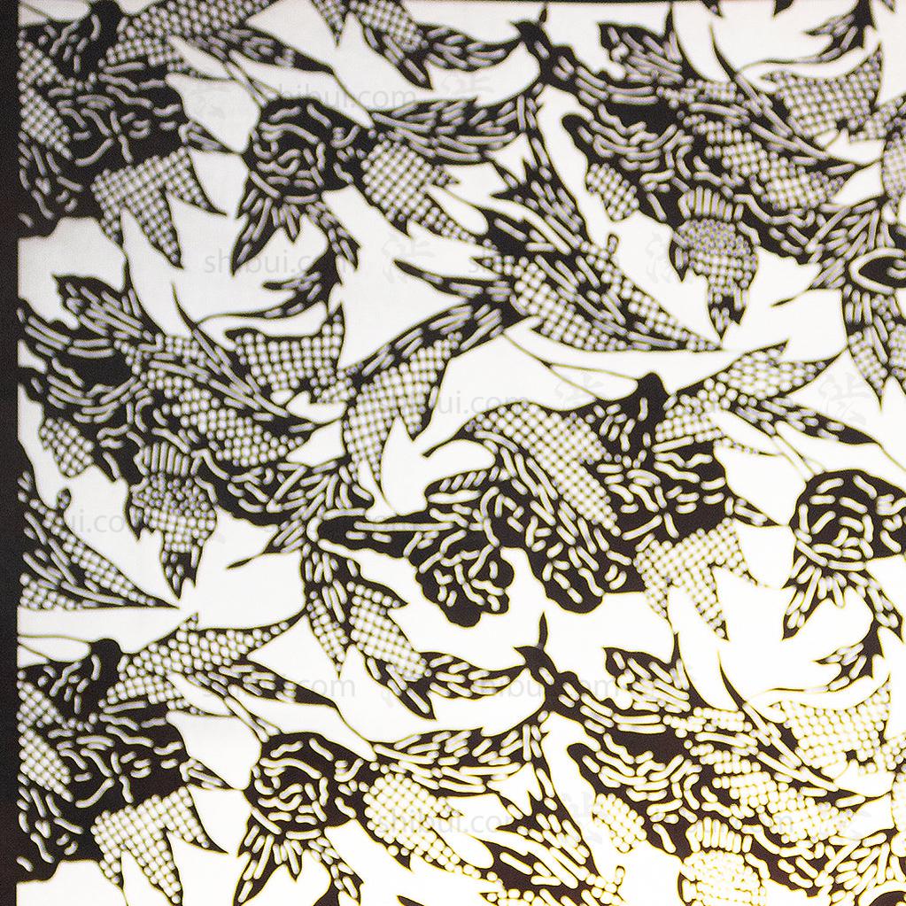 Katagami Japanese Lacquered Paper Stencil