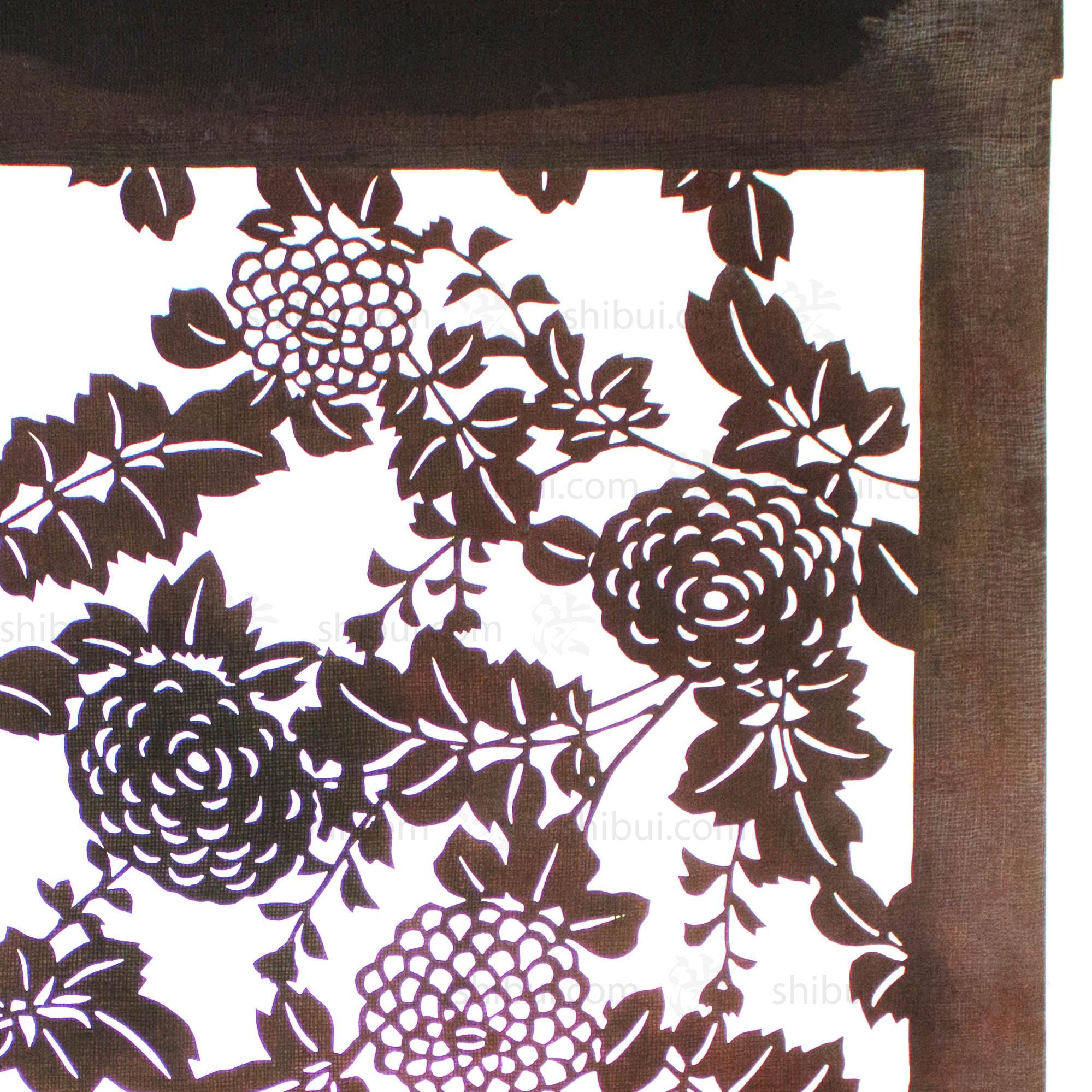 Katagami Japanese Lacquered Paper Stencil