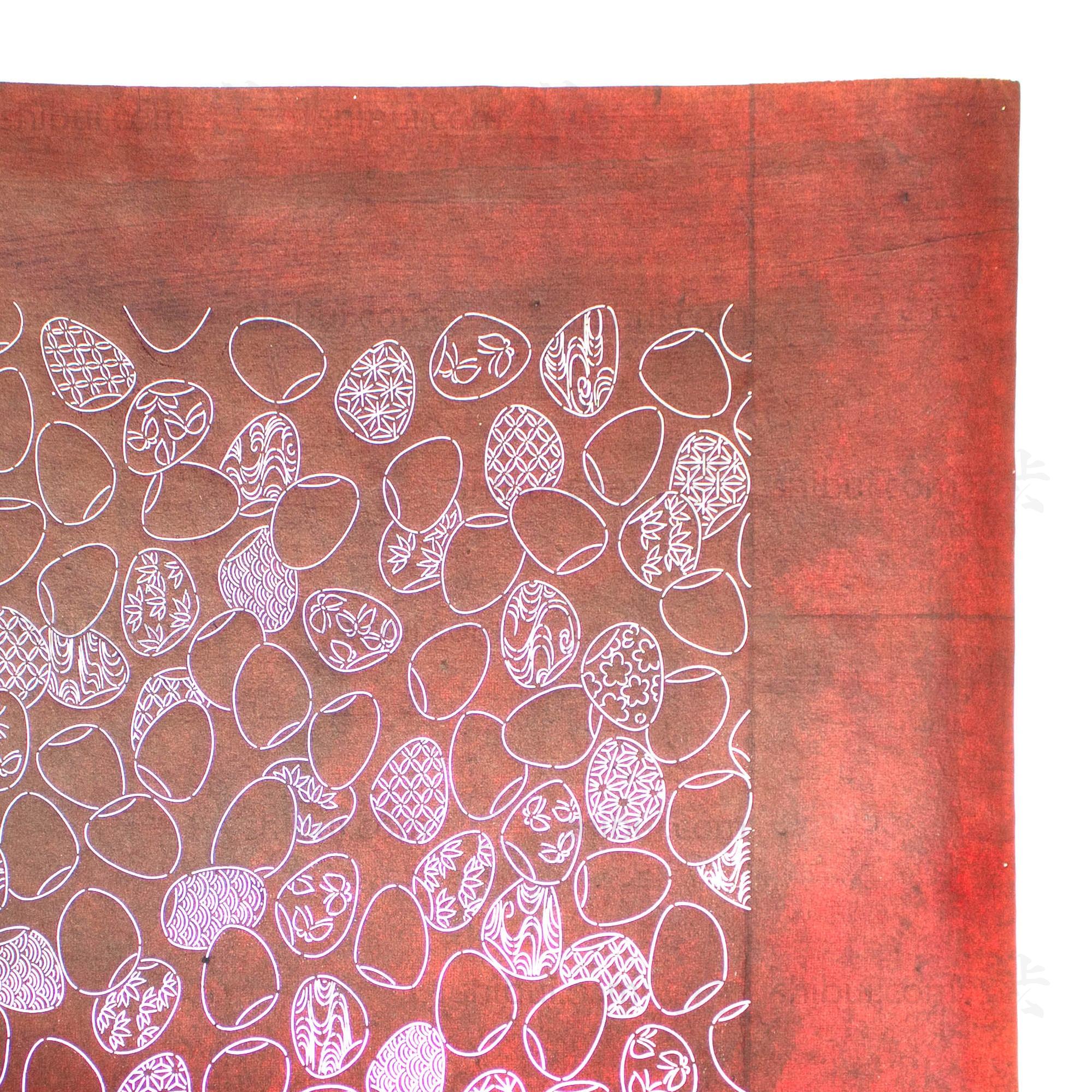 Katagami  Japanese Lacquered Paper Stencil