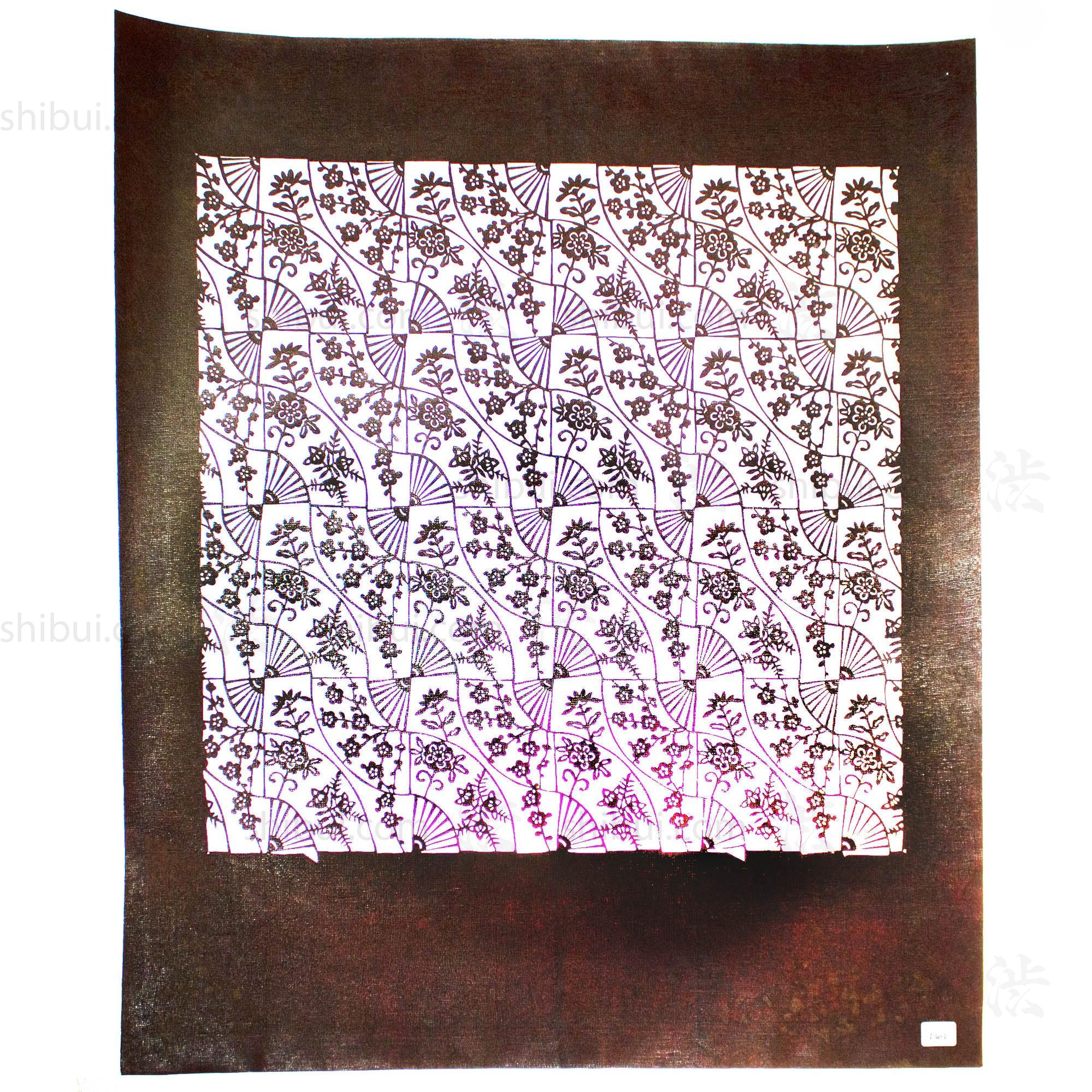 Katagami Japanese Lacquered Paper Stencil