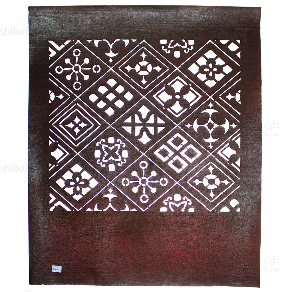 Katagami  Japanese Lacquered Paper Stencil