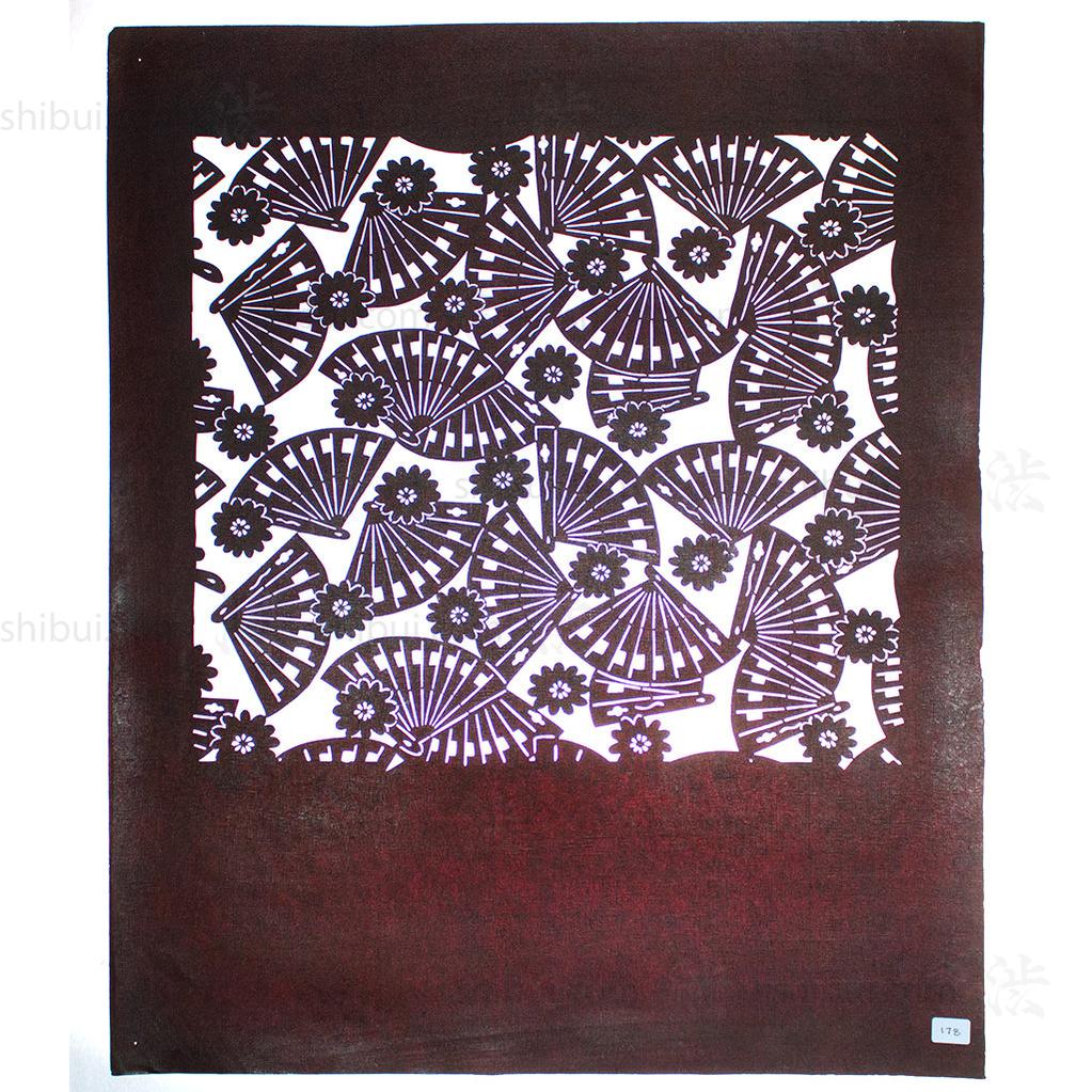 Katagami Japanese Lacquered Paper Stencil