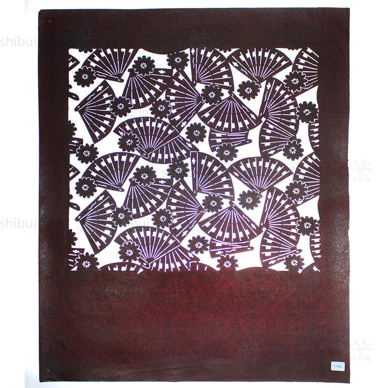 Katagami Japanese Lacquered Paper Stencil