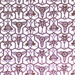 Katagami  Japanese Lacquered Paper Stencil