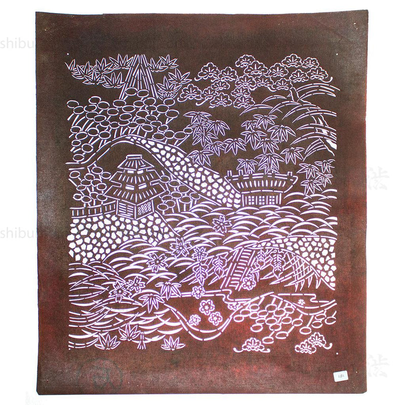 Katagami Japanese Lacquered Paper Stencil