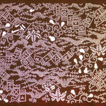 Katagami Japanese Lacquered Paper Stencil