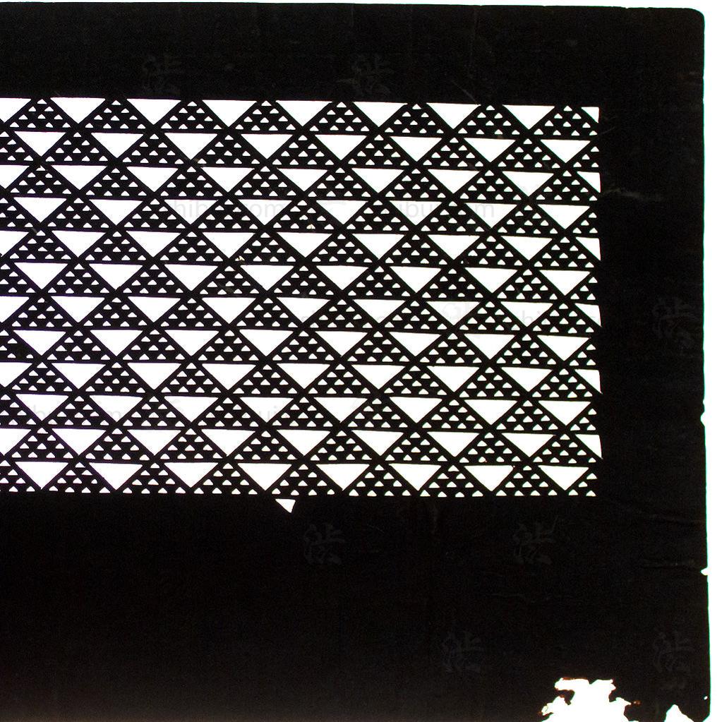 Katagami  Japanese Lacquered Paper Stencil