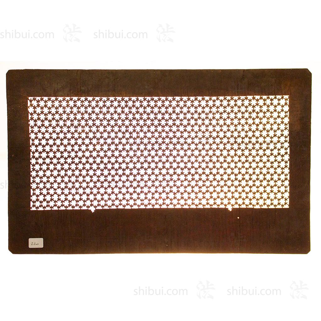 Katagami  Japanese Lacquered Paper Stencil