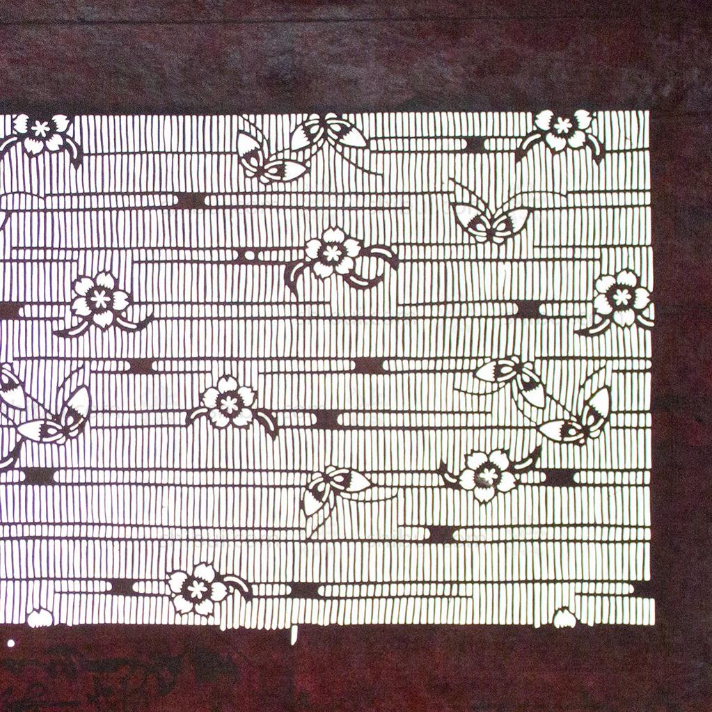 Katagami Japanese Lacquered Paper Stencil