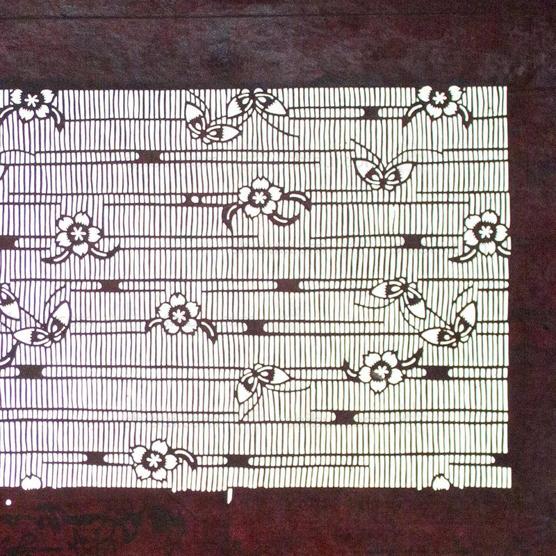 Katagami Japanese Lacquered Paper Stencil