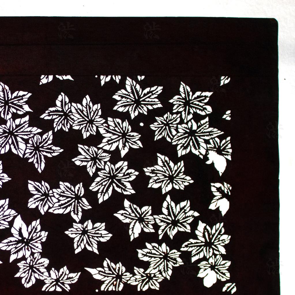 Katagami  Japanese Lacquered Paper Stencil