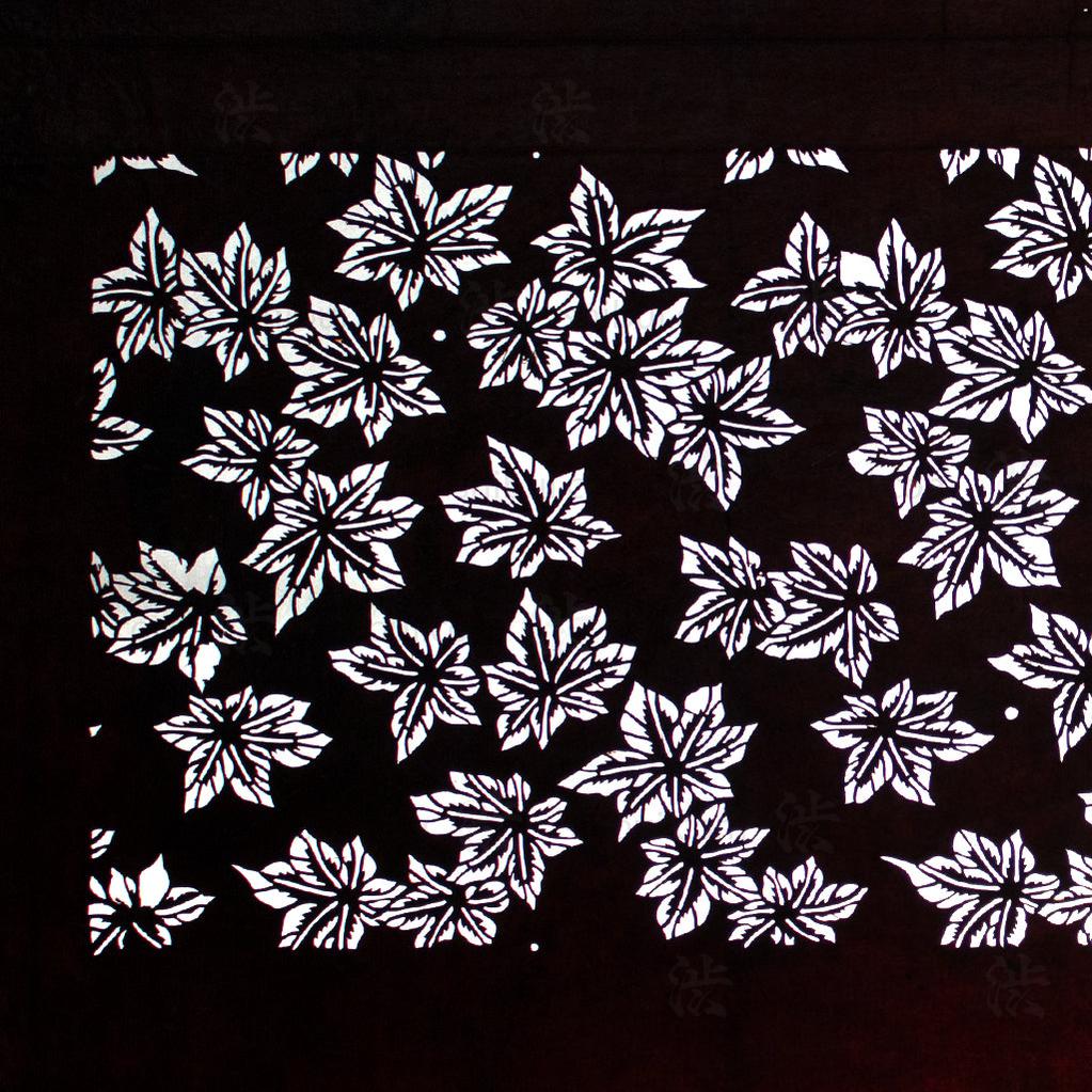 Katagami  Japanese Lacquered Paper Stencil