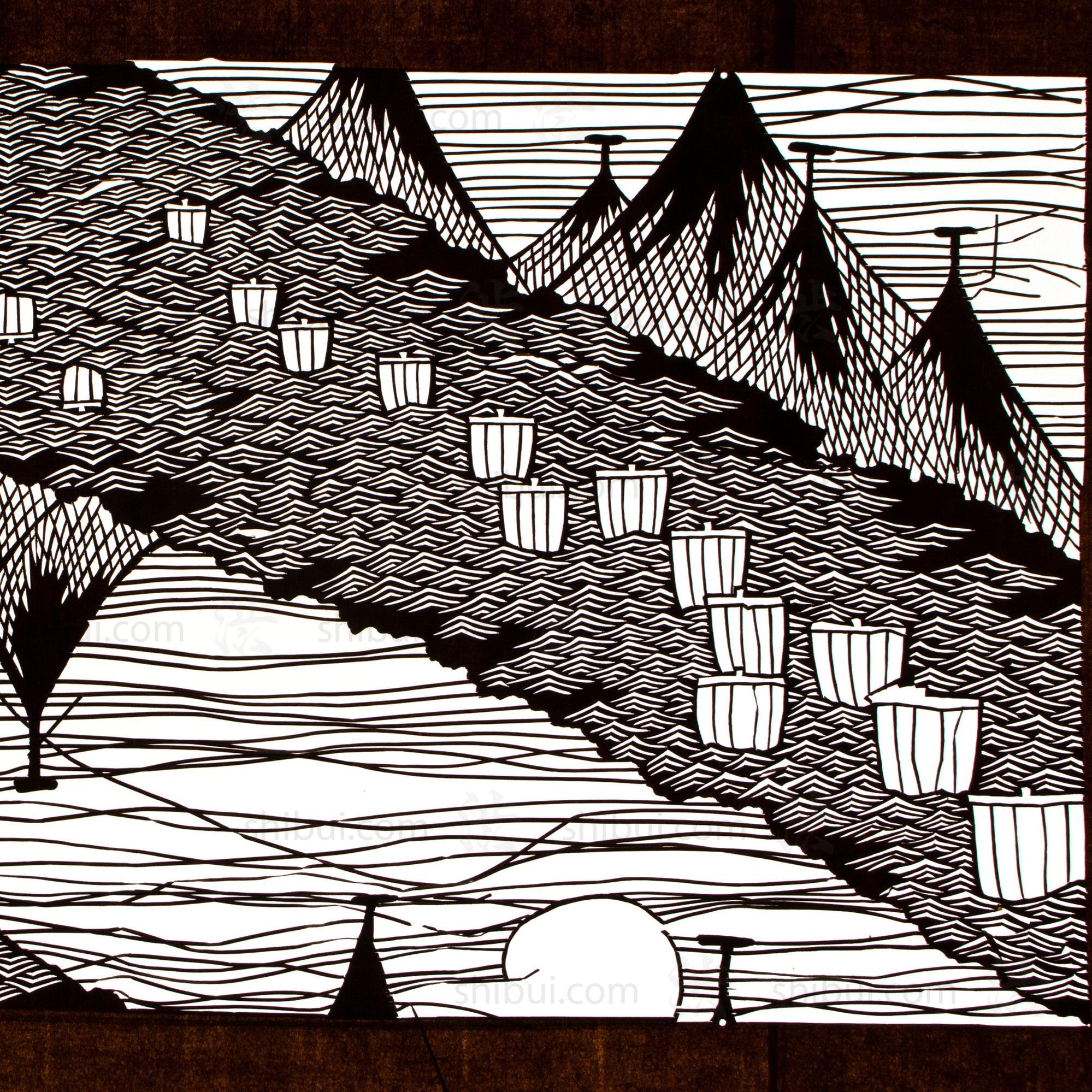 Katagami Japanese Lacquered Paper Stencil