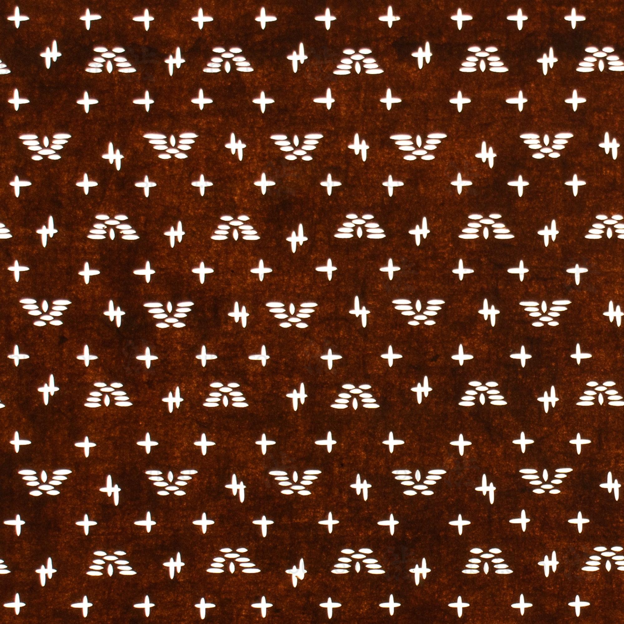 Katagami Japanese Lacquered Paper Stencil