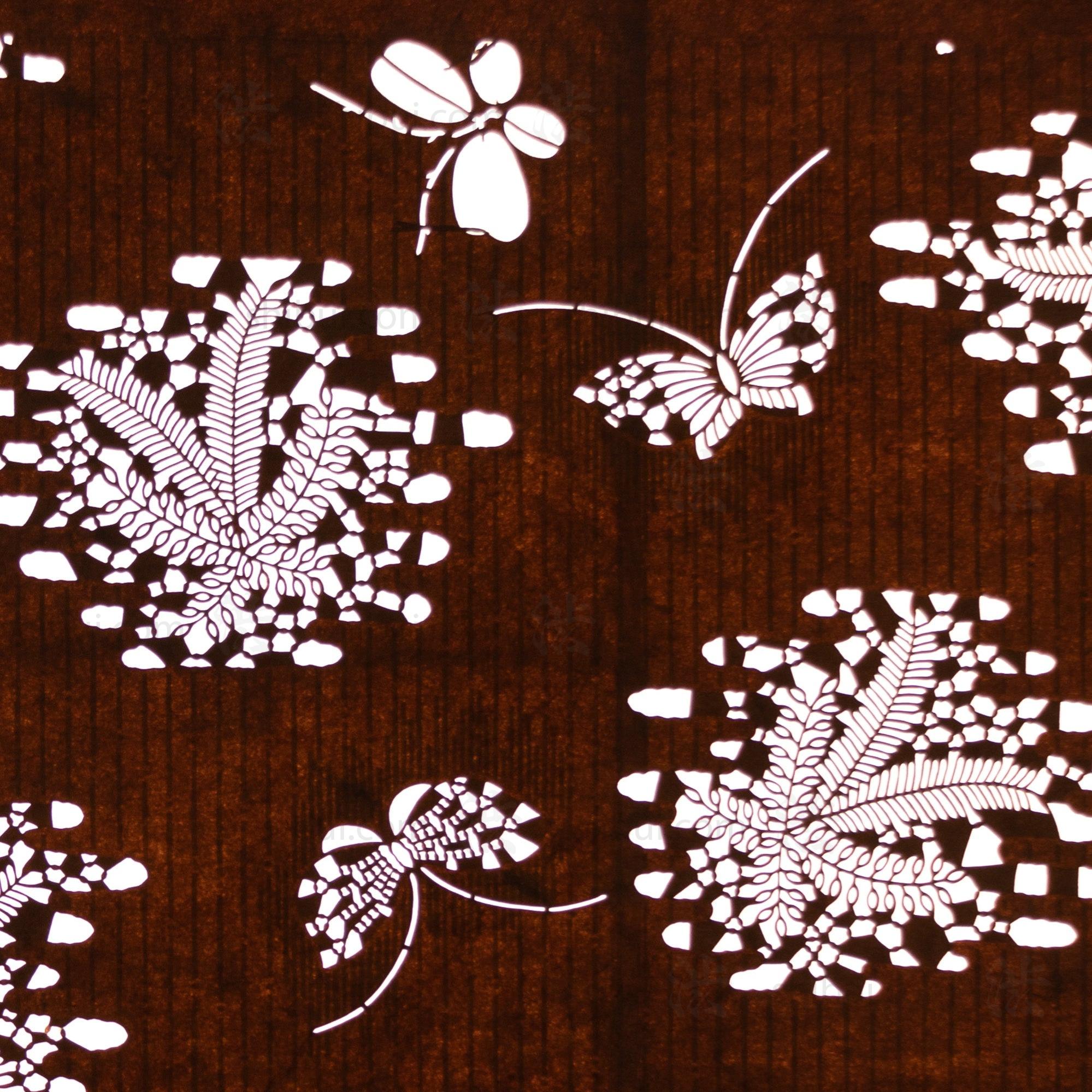 Katagami Japanese Lacquered Paper Stencil